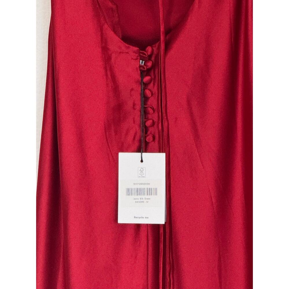 Reformation Jenny Silk Open Back Maxi Dress in Sangria Red – NWT Size M - Picture 8 of 12